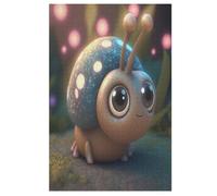 Cute Snail Wooden Jigsaw Puzzles, 1000 Piece Puzzle Board Game, Best Gift for Adults And Kids, Family Game, (78×53cm)