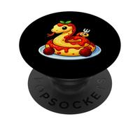 Cute Snake Pasta Danger Noodle Pun Spaghetti PopSockets Adhesive PopGrip