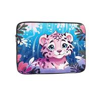 Cute Snow Leopard Laptop Inner Bag 10 Inch Laptop Sleeve Case For Laptop Briefcase Carrying Bag Pouch Skin Cover