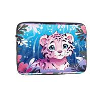 Cute Snow Leopard Laptop Inner Bag 13 Inch Laptop Sleeve Case Briefcase Carrying Laptop Cover
