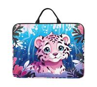 Cute Snow Leopard Laptop Inner Bag 14 Inch Laptop Sleeve Case for Laptop Briefcase Carrying Bag Pouch Skin Cover