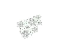 Cute Snowflakes Cutting Dies Christmas Embossing Script Die Stencils for Scrapbooking Journaling Diary Embellishment Cutting Dies for Card Making Nested Branches