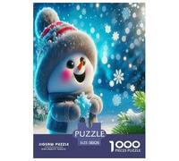 Cute Snowman 1000 Piece Jigsaws for Adults Educational Games Birthday Gifts for Women And Man Art Colorful DIY Craft 38x26cm/1000pcs
