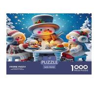 Cute Snowman 1000 Pieces Jigsaws for Adults Educational Games Birthday Gifts for Women And Man Art Colorful DIY Craft 70x50cm/1000pcs