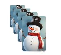 Cute snowman Car Air Freshener Cards for Women Men 4 Pack Cute Car Accessories Long Lasting Scent Car Diffuser Hanging Auto Aromatherapy Tablets Car Fresheners Gifts