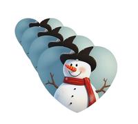 Cute snowman Car Air Freshener Cards for Women Men 4 Pack Cute Car Accessories Long Lasting Scent Car Diffuser Hanging Auto Aromatherapy Tablets Car Fresheners Gifts