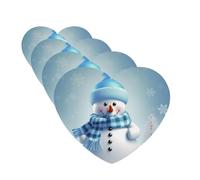 Cute Snowman Car Air Freshener Cards for Women Men 4 Pack Cute Car Accessories Long Lasting Scent Car Diffuser Hanging Auto Aromatherapy Tablets Car Fresheners Gifts