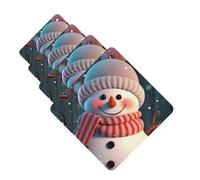 Cute Snowman Car Air Freshener Cards for Women Men 4 Pack Cute Car Accessories Long Lasting Scent Car Diffuser Hanging Auto Aromatherapy Tablets Car Fresheners Gifts