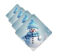 Cute Snowman Car Air Freshener Cards for Women Men 4 Pack Cute Car Accessories Long Lasting Scent Car Diffuser Hanging Auto Aromatherapy Tablets Car Fresheners Gifts