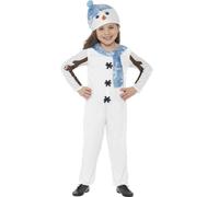 Cute Snowman Costume for Toddlers Smiffy S (Ages 4-6yrs H 115cm-128cm)