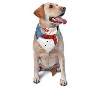 Cute Snowman Dog Bandanas Triangle Puppy Scarfs for Boy and Girl, Washable Daily Bibs Handkerchief Customize Dog & Cat Neckwear, Birthday Cute Soft Pet Scarf Kerchief