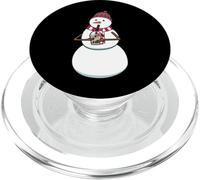 Cute Snowman Enjoying Boba Tea PopSockets PopGrip for MagSafe