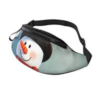 Cute snowman Fanny Pack for Men Women Fashion Running Waist Packs Waterproof Crossbody Bags Everywhere Belt Bag with Adjustable Strap Sports Hip Pack for Travel Wallet