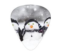 Cute Snowman Guitar Pick 12 Picks Fashion Personalized Bass Pick Durable Electric Guitar Plectrums Instrument Accessories
