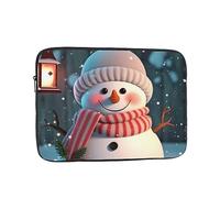 Cute Snowman Laptop Case 12 inch, Shockproof Protective Computer Sleeve Cover Water Resistant Laptop Bag Carrying Tablet Cover Briefcase Handbags Gifts for Men Women