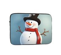 Cute Snowman Laptop Case 15 inch, Shockproof Protective Computer Sleeve Cover Water Resistant Laptop Bag Carrying Tablet Cover Briefcase Handbags Gifts for Men Women