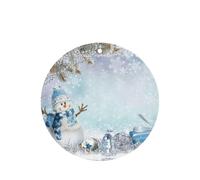 Cute Snowman Printing 10 Pcs Car Air Freshener Hanging Sheets Scented Hanging Sheets With Rope For Home