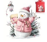 Cute Snowman Stickers - Christmas Door Stickers Decorations - Toilet Lid Decals Home Decoration for Bathroom Window Hotel Bedroom Lavatory Kitchen Apartment