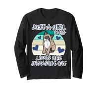 Cute Snowshoe Siamese Just A Girl Who Loves Her Snowshoe Cat Long Sleeve T-Shirt