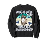 Cute Snowshoe Siamese Just A Girl Who Loves Her Snowshoe Cat Sweatshirt