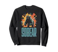 Cute SOBEAR Sober Bear Sobriety Recovery Vibes AA My Support Sweatshirt