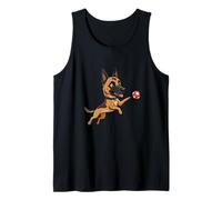 Cute Soccer Ball German Shepherd Dog Play Tank Top