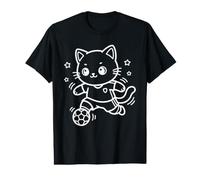 Cute Soccer Kawaii Cat Goal Keeper Value Graphic T-Shirt