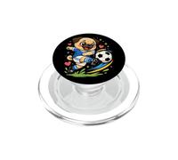 Cute Soccer Pug Kids Goal Day PopSockets PopGrip for MagSafe