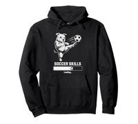 Cute Soccer Pug SKILLS LOADING Dog Score Cleats My Game Day Pullover Hoodie