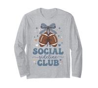 Cute Social Sideline Club Football Game Day Long Sleeve T-Shirt