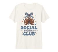 Cute Social Sideline Club Football Game Day Premium T-Shirt