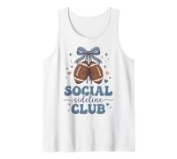 Cute Social Sideline Club Football Game Day Tank Top