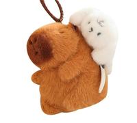 Cute Soft Doll Capybara Charm - Capybara Plush Keychain, Stuffed Animal Pendant, Mini Plush Keyring, Backpack Accessory | Adorable Toy For Schoolbag Car Bag Purse Decoration | Keychain Gift