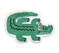 Cute Soft Small Crocodile Shaped Mat for Bathroom Showroom Bathmat Non-Slip Bath Rugs Play Carpet Area Rug for Kids Photography Props