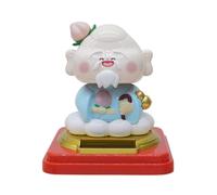 Cute Solar Fortune Cat - Cozy Solar Powered Cat | Dashboard Decorations | Small China Solar Display Boat | Solar Birthday Car Dashboard Ornaments |