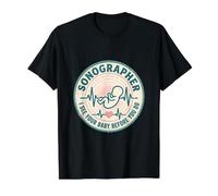 Cute Sonographer Funny Ultrasound Tech Medical Imaging Value Graphic T-Shirt, Men, Black, M