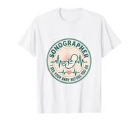 Cute Sonographer Funny Ultrasound Tech Medical Imaging Value Graphic T-Shirt, Men, White, XL