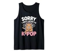 Cute Sorry I Only Listen to K-Pop Kawaii Capybara Lover Tank Top