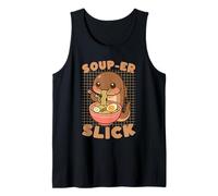 Cute Soup Slurping EEL Food Lover Kawaii Tank Top