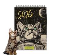 Cute Space Cat Wall Calendar, 2026 Fun Space Cat Calendar, 12 Monthly Personalised Calendars Planner, Christmas Cats Wall Decor, Organizing & Planning Calendars for Cats Lover Home Decoration