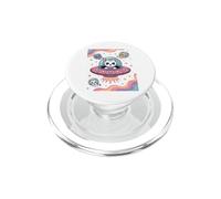 Cute Space Cats Flying UFO Rainbow Galaxy Adventure PopSockets PopGrip for MagSafe