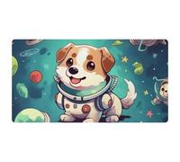 Cute Space Dog-829 Cushioned Kitchen Runner Rug Mat Stain Resistant, Easy Wipe Clean for House Sink Office,15.7"x29.5"in