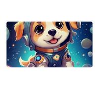 Cute Space Dog-871 Cushioned Kitchen Runner Rug Mat Stain Resistant, Easy Wipe Clean for House Sink Office,15.7"x29.5"in