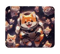 Cute Space Dog Plush Surface Mouse Pad, Thickened Anti-Slip Mat for Office & Gaming