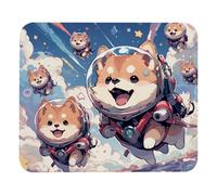 Cute Space Dog Plush Surface Mouse Pad, Thickened Anti-Slip Mat for Office & Gaming