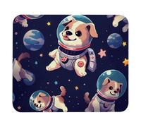Cute Space Dog Plush Surface Mouse Pad, Thickened Anti-Slip Mat for Office & Gaming