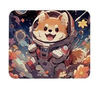 Cute Space Dog Plush Surface Mouse Pad, Thickened Anti-Slip Mat for Office & Gaming