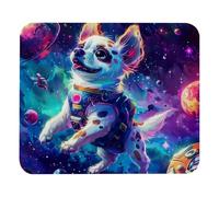 Cute Space Dog Plush Surface Mouse Pad, Thickened Anti-Slip Mat for Office & Gaming