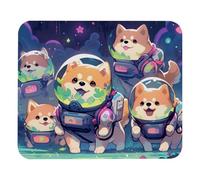 Cute Space Dog Plush Surface Mouse Pad, Thickened Anti-Slip Mat for Office & Gaming