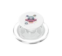 Cute Space Explorer Cats in Colorful Cosmic Journey PopSockets PopGrip for MagSafe